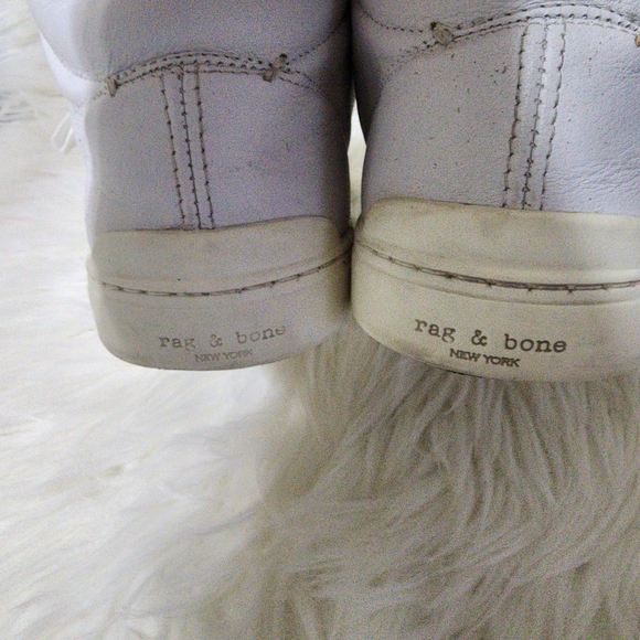 rag & bone White High-Top Sneakers - Picture 4 of 9